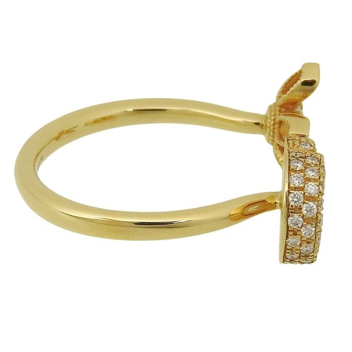 Gucci Flora GG Diamond Ring 18K Yellow Gold 750 Yellow Gold Diamond #14 Approx