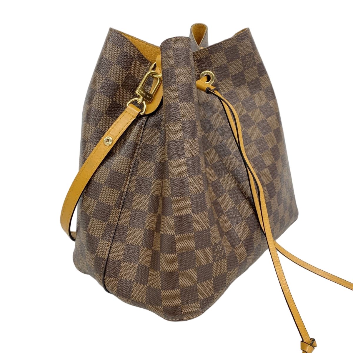 Louis Vuitton Shoulder Bag Damier Neo Noe Ebene Saffron — view 2