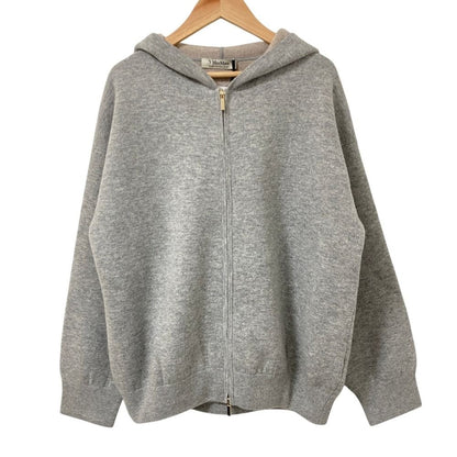 Max Mara S Kurt Wool Cashmere Hoodie Zip Up M Gray