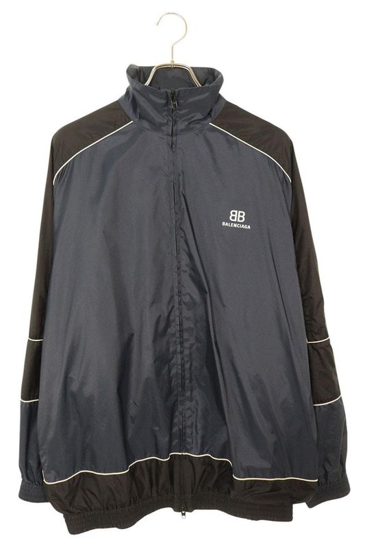 Balenciaga 623019 Tio54 Colorblock BB Logo Print Blouson Men's 44
