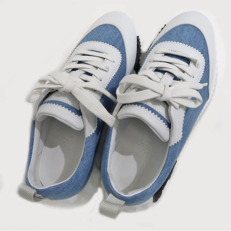 Hermes Bouncing Sneakers Size 38.5 Blue White Apparel — view 6