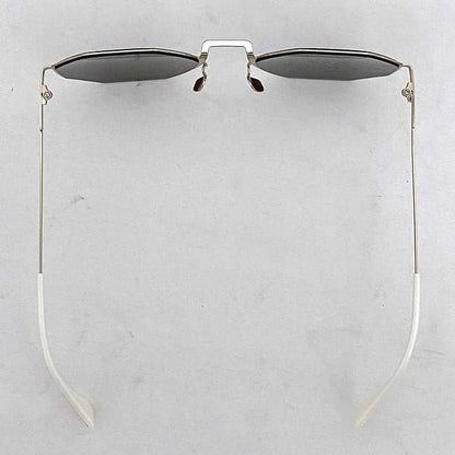 Fendi Sunglasses Gray Mirrored Lenses Gold White