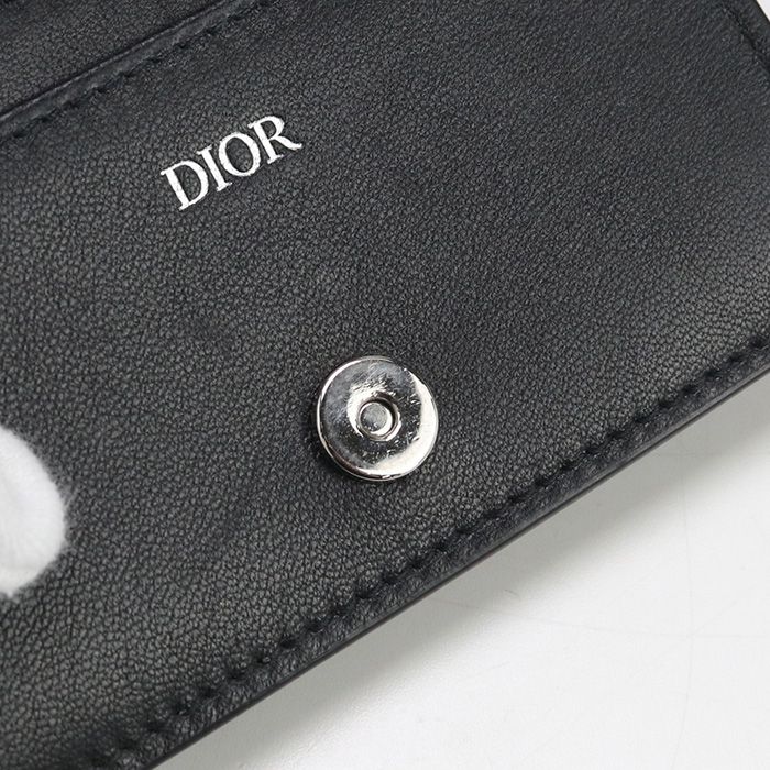 DIOR Business Card Holder Card Case Calf Men's