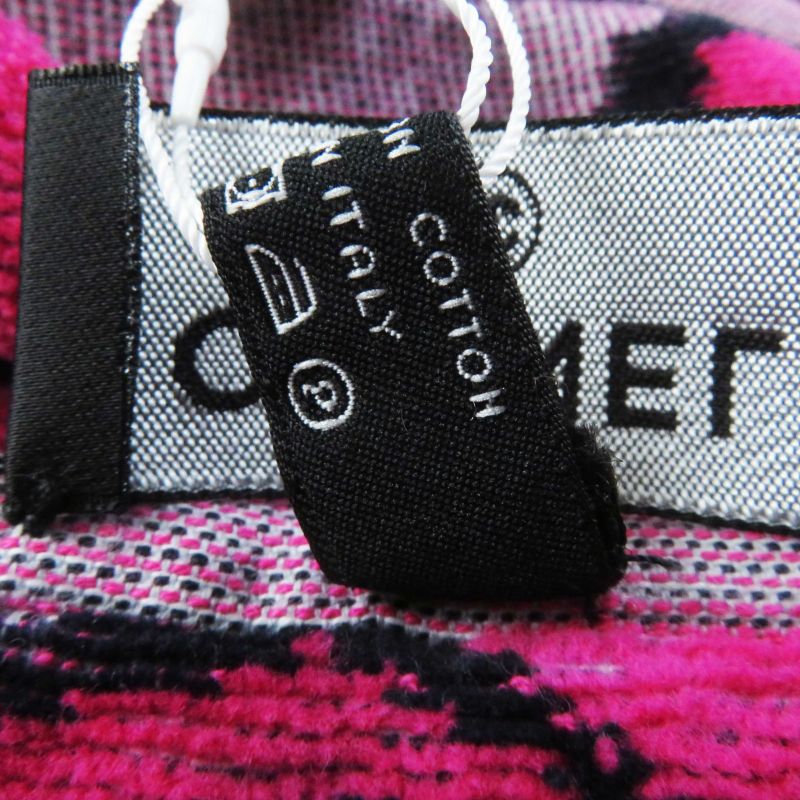 CHANEL 19S Coco Mark Allover Pattern Beach Towel Navy Pink 99 X 196cm (77.17in)