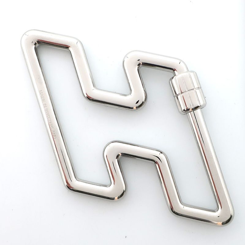 Hermes Key-ring Key Holder H Logo Silver- Accessories Small Items