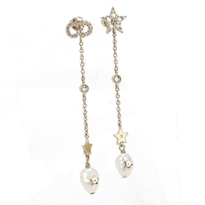 Dior CD Logo Star Earrings Metal