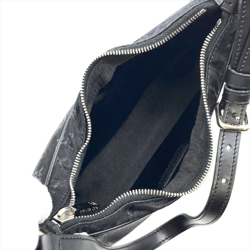 Louis Vuitton Little Boulogne Noir Black Shoulder Bag Monogram Satin M92142