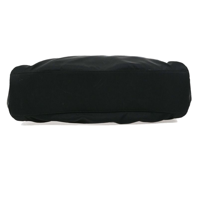 Prada Hand Bag Tote Bag Logo Nylon Black 67ka853