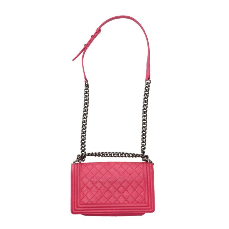 Chanel Boy Chanel Coco Mark Quilted Shoulder Bag Women