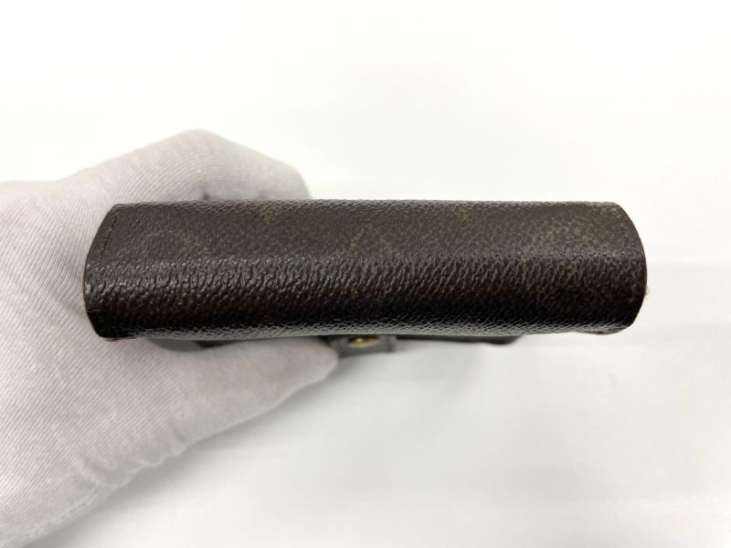 Louis Vuitton Monogram Compact Zipped Folding Wallet M61667 Brown Made In France