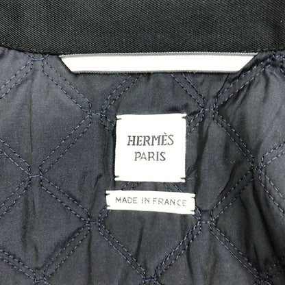 Hermes - Wool Gabardine Croazip Serie Button Jacket - 36 - Black - Women