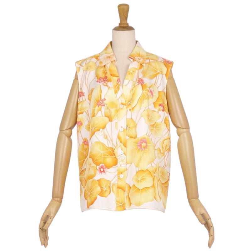 Hermes Shirt Margiela Period Blouse Sleeveless All Over