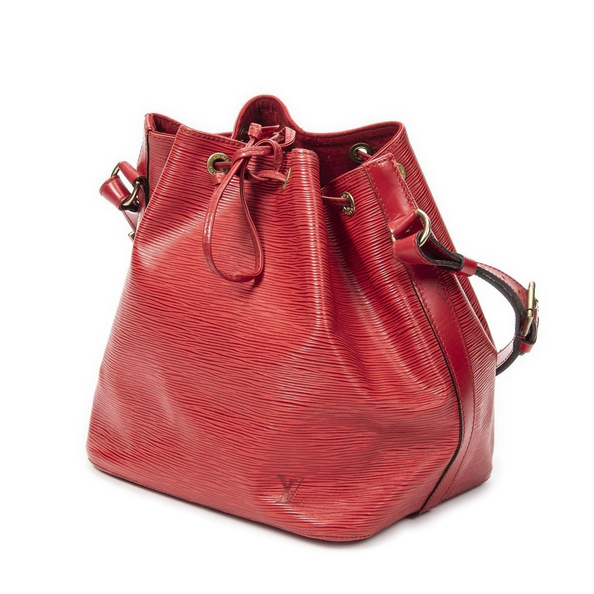 Louis Vuitton Noe Red Epi Handbag — view 2