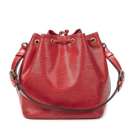 Louis Vuitton Noe Red Epi Handbag — view 5