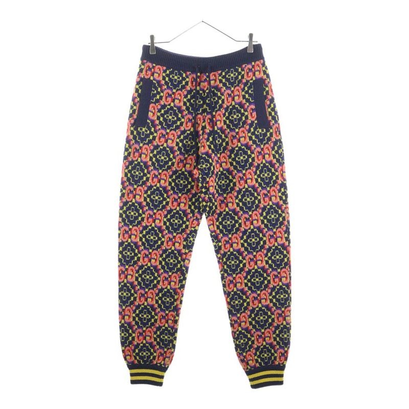 Gucci Double G Jacquard Knit Long Pants Multicolor Xkb4