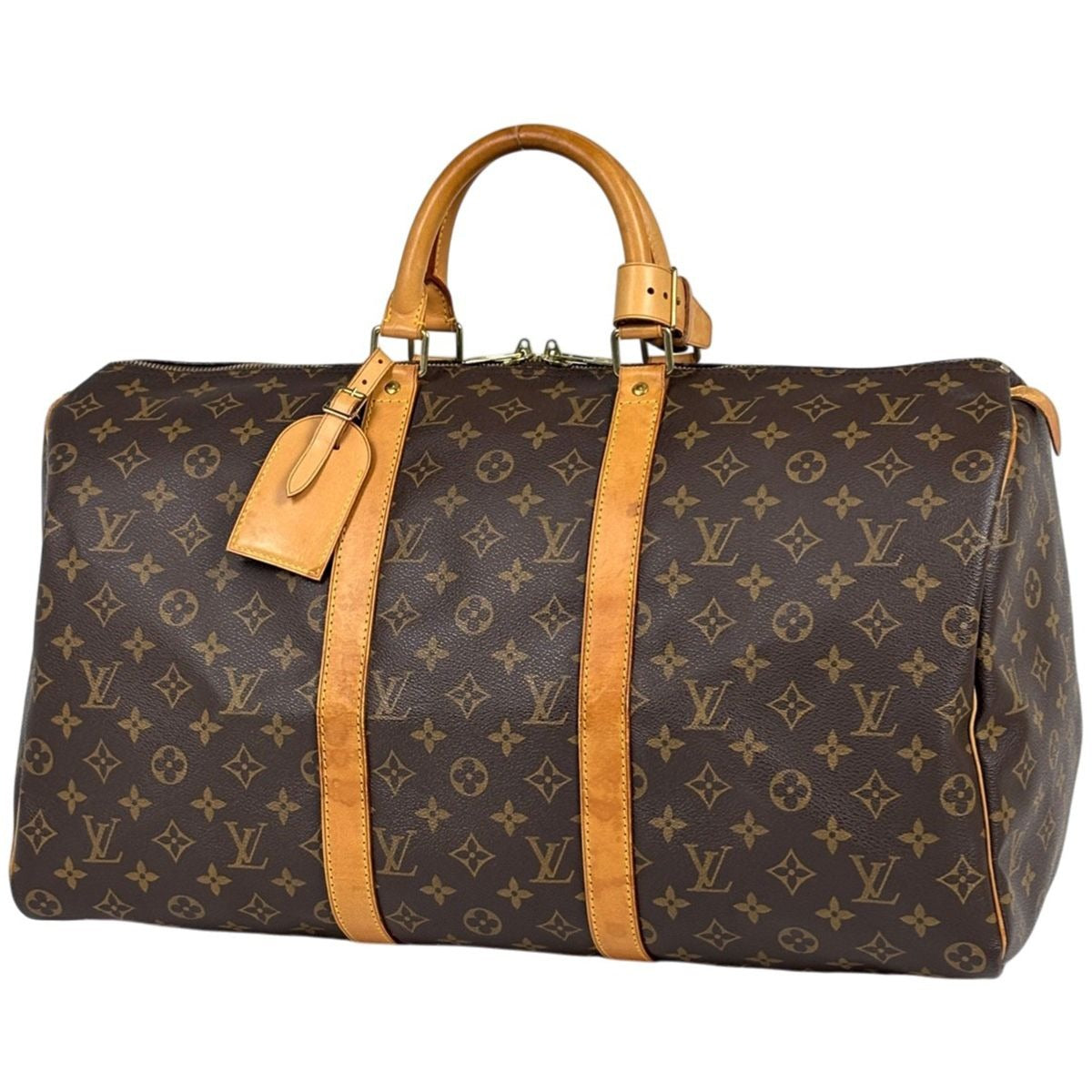 Louis Vuitton Keepall 50 Boston Bag Monogram Brown