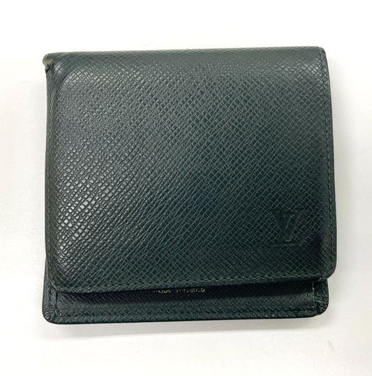 Louis Vuitton Taiga Porte Vieux 3 Cartes Cles Di Compact Wallet Fold Wallet