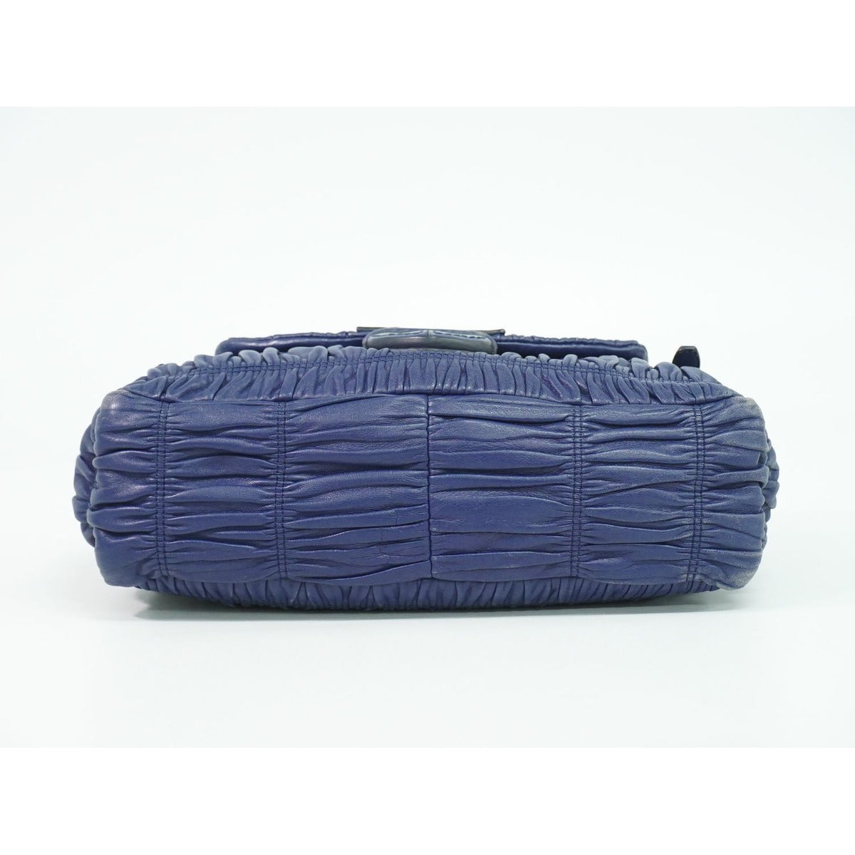 Prada Nappa Leather Shoulder Bag Navy — view 3