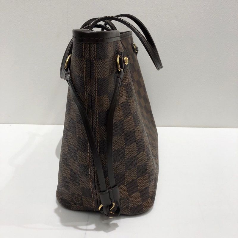 Louis Vuitton Damier Neverfull PM N51109 Tote Bag Shoulder Brown Preowned 005815