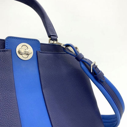 Louis Vuitton Astrid M54373 Shoulder Bag 2way Handbag Leather Navy/blue Women's