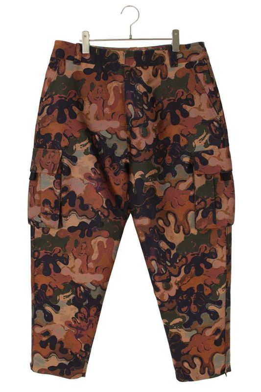 Dior X Peter Doig 013c122a5336 Metallic Camouflage Cargo Long Pants Men's 52