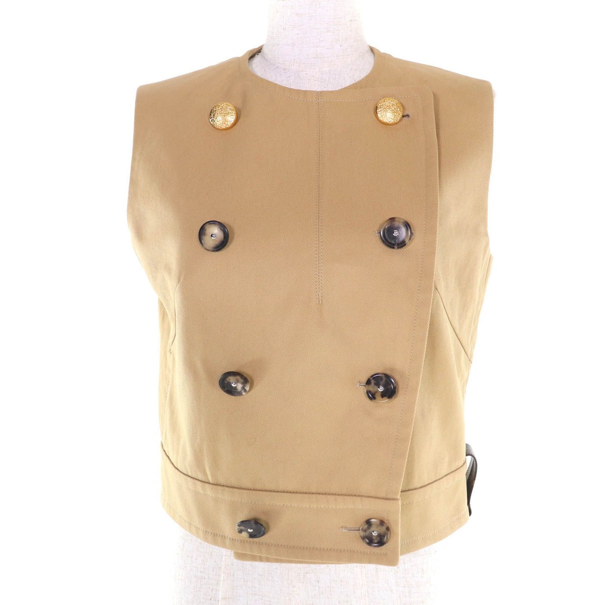Louis Vuitton Cotton Monogram Parts Double Breasted Gabardine Vest