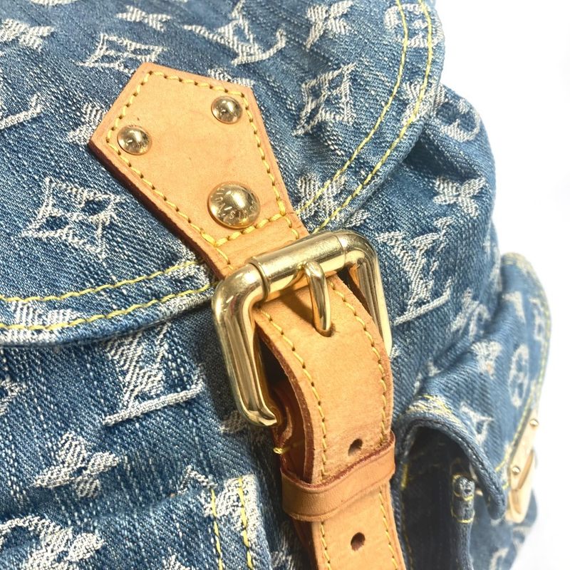 Louis Vuitton Backpack Sac Ad GM M95056 Monogram Denim Blue