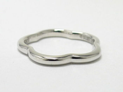 Chanel Camellia Ring 750wg 18K White Gold White Togo Old Diamond Size 48 Approx