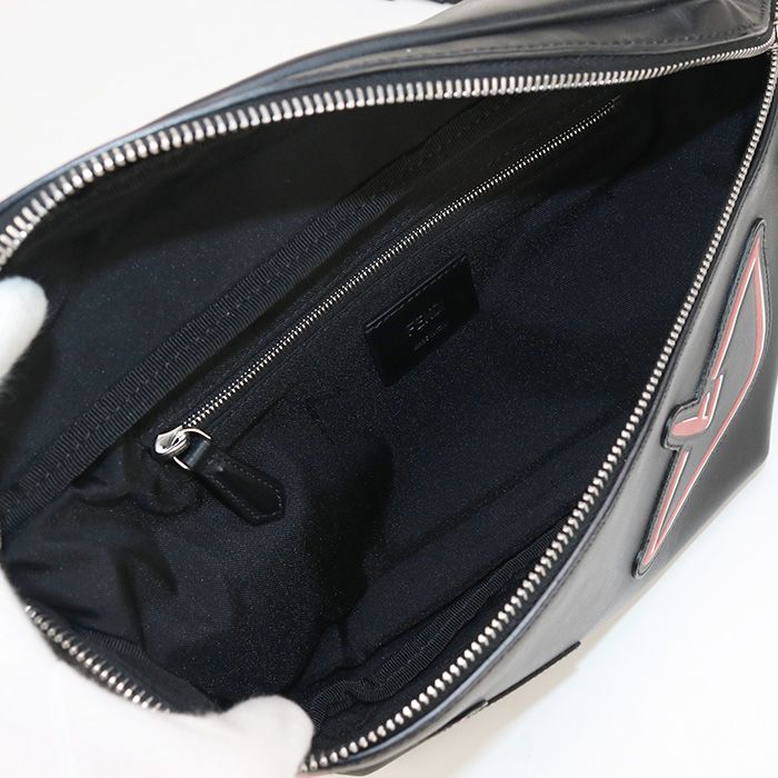 Fendi Belt Bug Monster Bugs Eye 7va434 A72K Body Bag Leather Men's