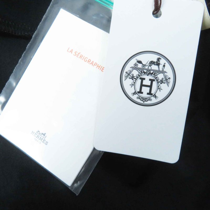 Hermes 23SS 3h4611dl Do Re Boucles Do Re Boucles Cotton Short Sleeve T-shirt