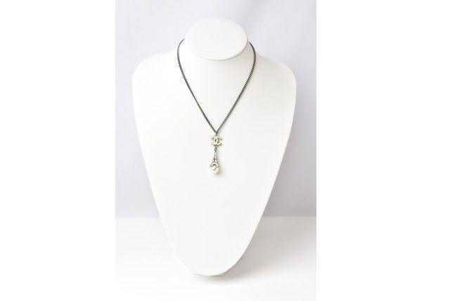 Chanel Necklace Pendant Chanel Accessories Coco Mark CC Eiffel Tower Pearl