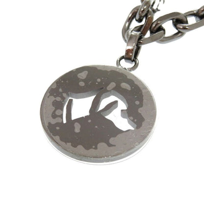 Hermes Bull Lock Amulet 4 Cadenas Horse H Dog Metal/ruthenium Hardware Silver