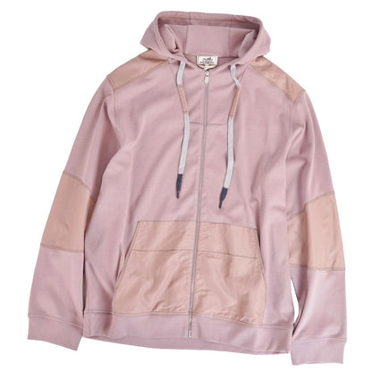 Hermes Voile Sweatshirt Hoodie Jigsaw Pink