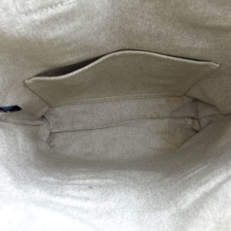 Hermes New Fourre Tout Tote Handbag Beige Brown Canvas Women Men Fashion