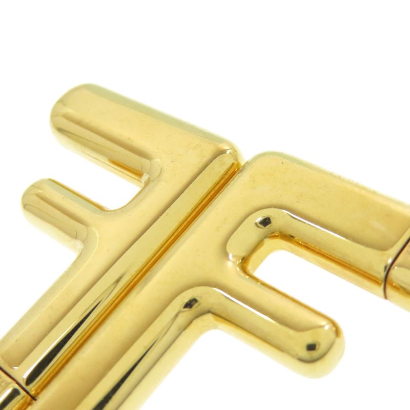 Fendi FF Logo Earrings Metal Ladies