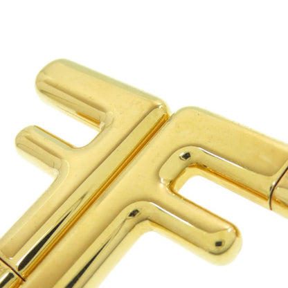 Fendi FF Logo Earrings Metal Ladies