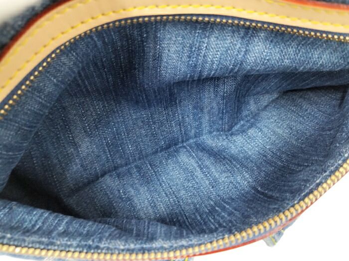 Louis Vuitton Baggy PM Handbag Monogram Denim Blue M95049