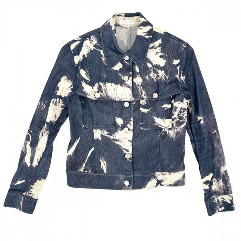 Celine Long Sleeve Shirt Men Short Length Western Top Apparel Denim