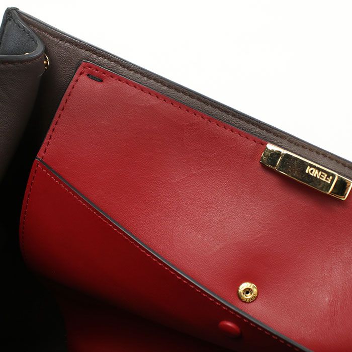 Fendi Peekaboo X Light 8bn304 A5E8 F13x3 Handbag Leather Women