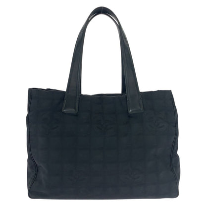 Chanel New Travel Line New Toto MM Black Gold Tote Shoulder Bag
