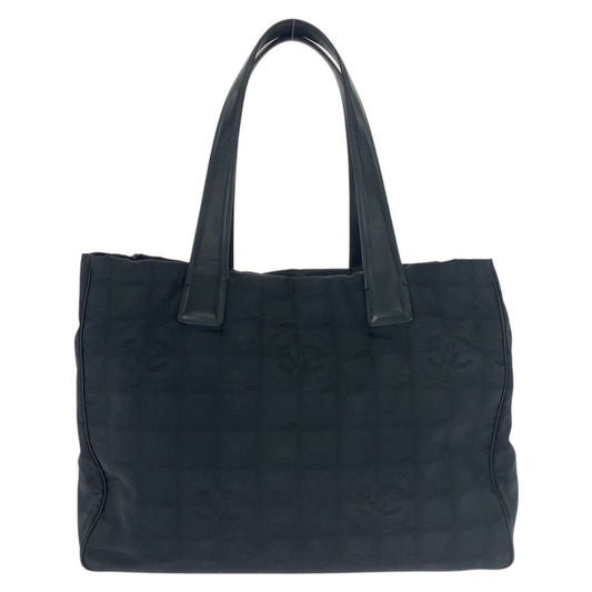 Chanel New Travel Line New Toto MM Black Gold Tote Shoulder Bag