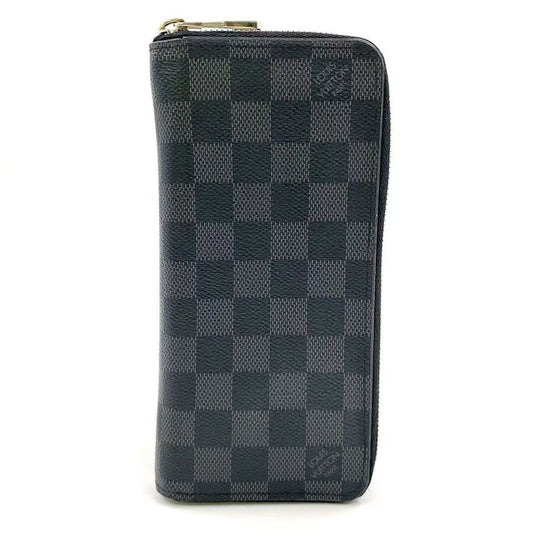 Louis Vuitton Zippy Wallet Vertical Damier Graphite Damier Graphite PVC Black