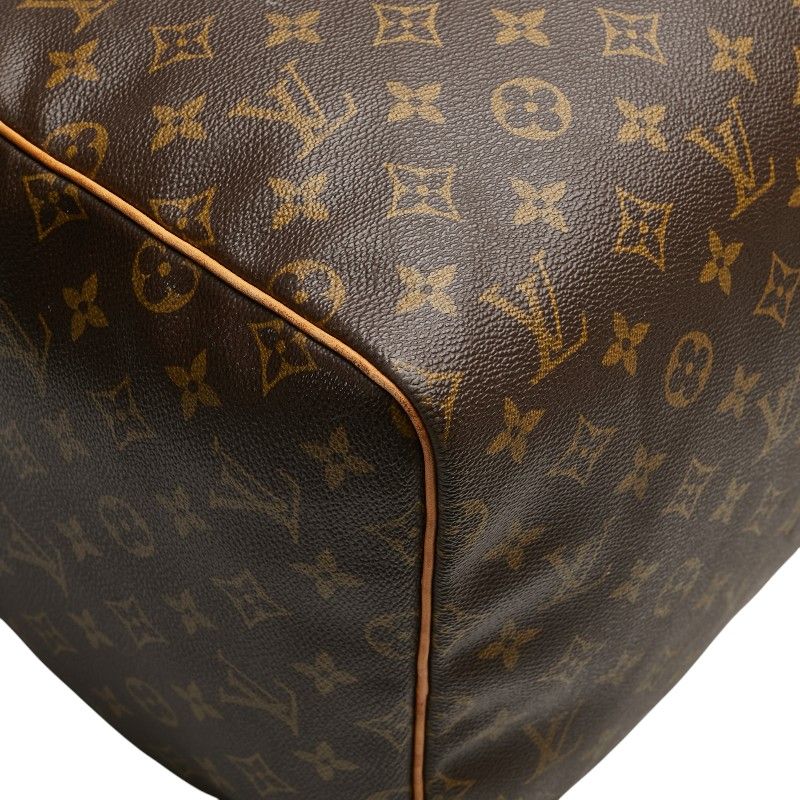 Louis Vuitton Monogram Keepall 55 Boston Bag Travel Bag M41424 Brown PVC