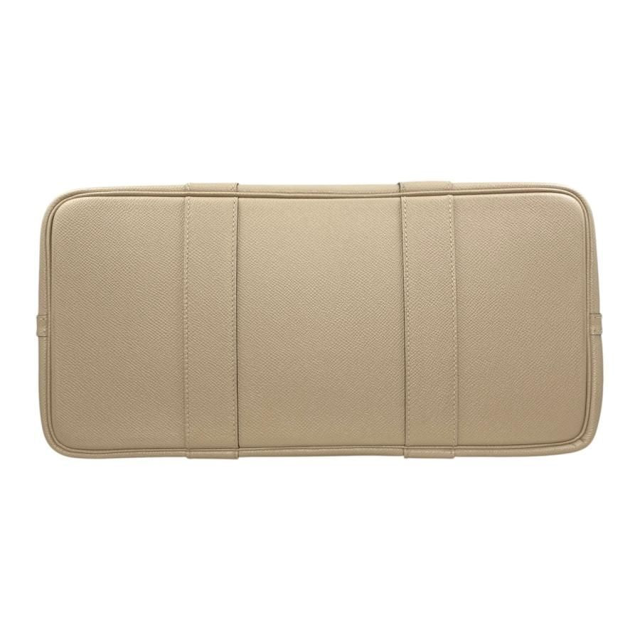 Hermes Tote Garden Party PM C Engraved Epson Trench Beige Silver Hardware Hermes