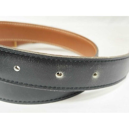 Hermes Belt Mini Constance Black Gold Leather Hhardware — view 8