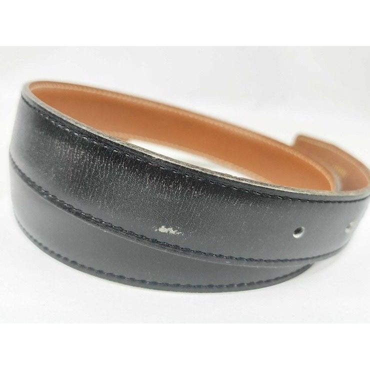 Hermes Belt Mini Constance Black Gold Leather Hhardware — view 9