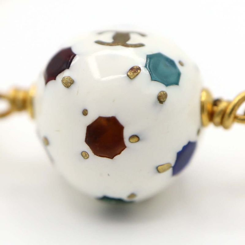 Chanel Bracelet Football Multi-stone Coco Mark Gold Color Accessories H18000