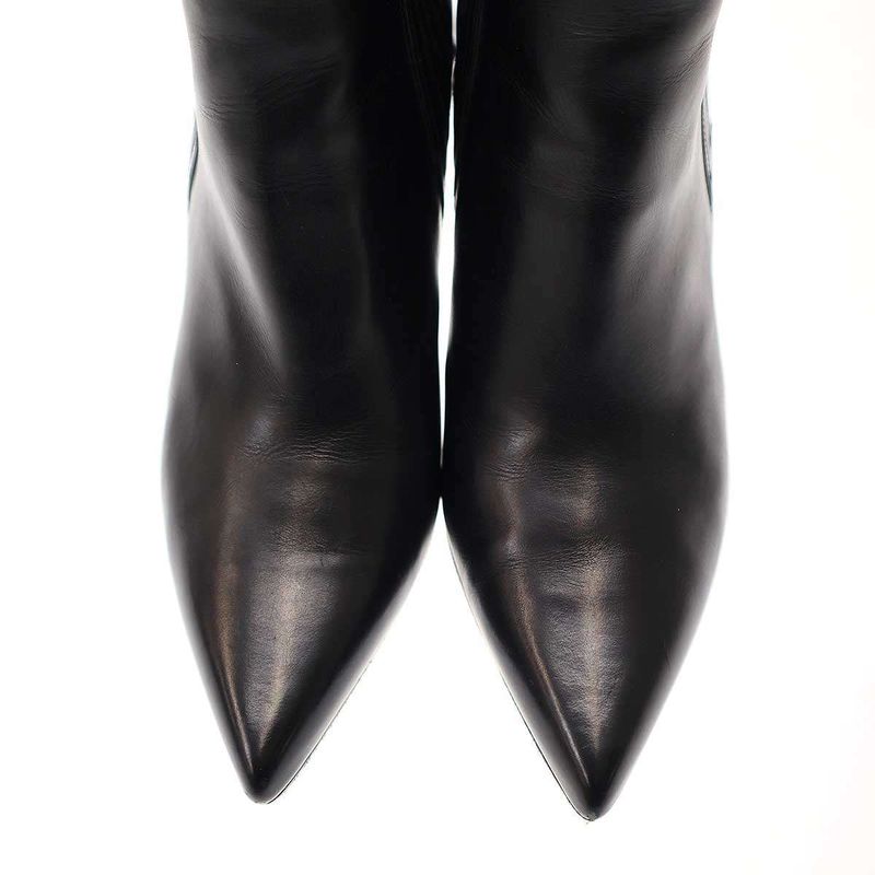 Celine Chelsea Cropped Boots Booties 327913002c Black 39.5