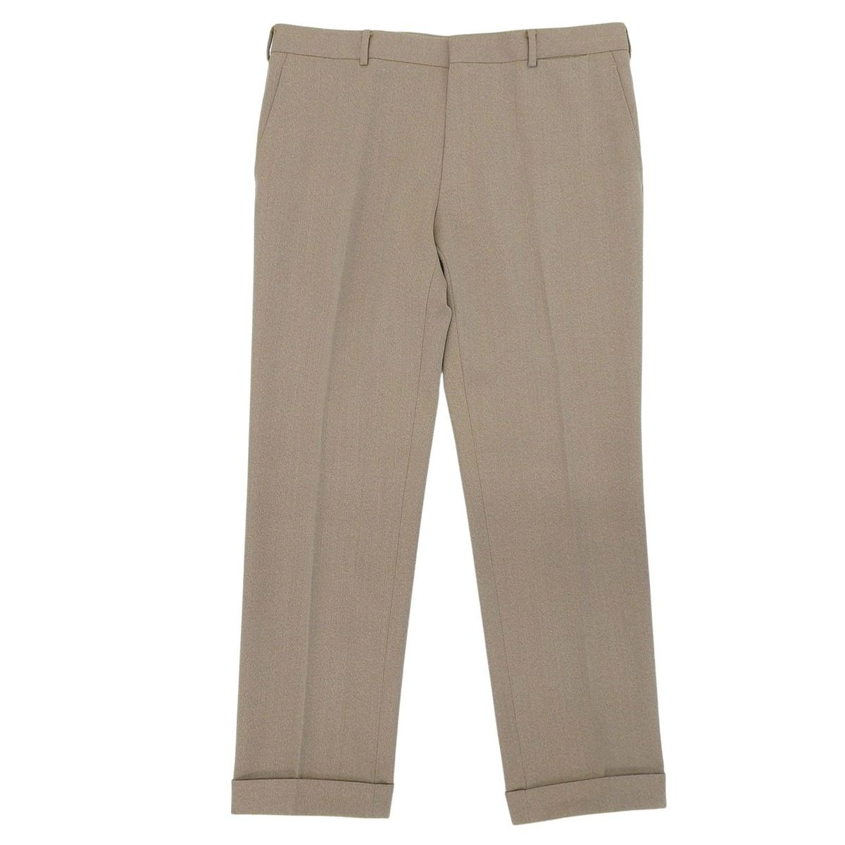 Hermes Wool No Tuck Trousers Pants Beige 54