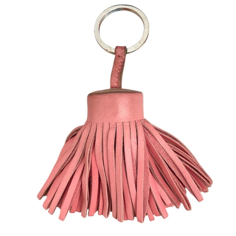 Hermes Key Holder Leather Marked Pink